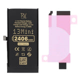 Rvelon Premium Batteri til iPhone 13 Mini - 2406mAh