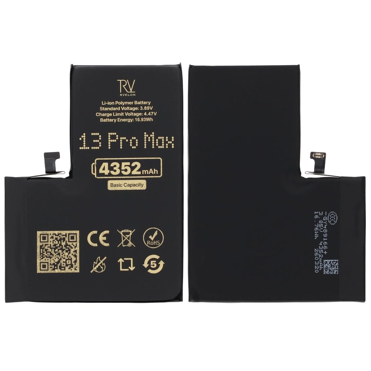 Rvelon Premium Batteri til iPhone 13 Pro Max - 4352mAh