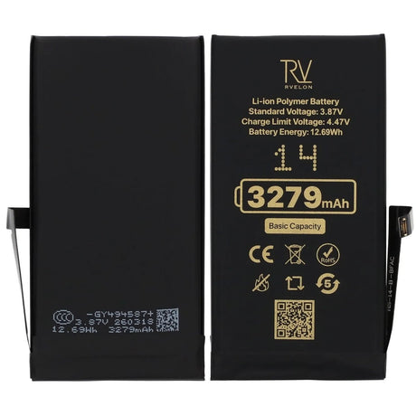 Rvelon Premium Batteri til iPhone 14 - 3279mAh