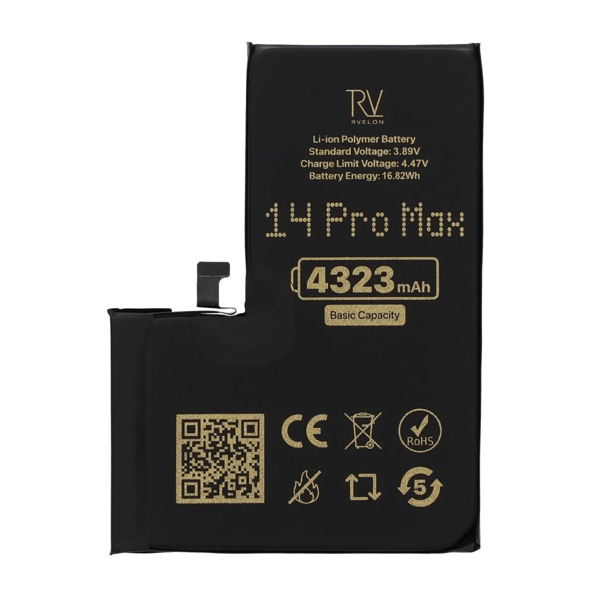 Rvelon Premium Batteri til iPhone 14 Pro Max - 4323mAh