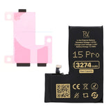 Rvelon Premium Batteri til iPhone 15 Pro - 3274mAh