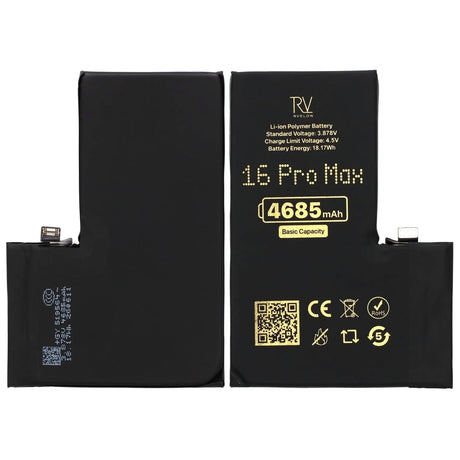 Rvelon Premium Batteri til iPhone 16 Pro Max - 4685 mAh