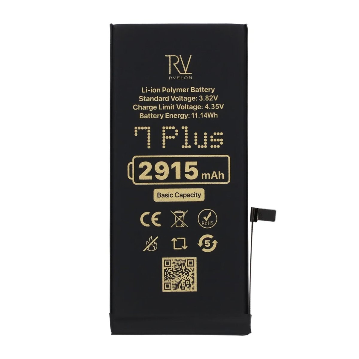 Rvelon Premium Batteri til iPhone 7 Plus - 2915mAh