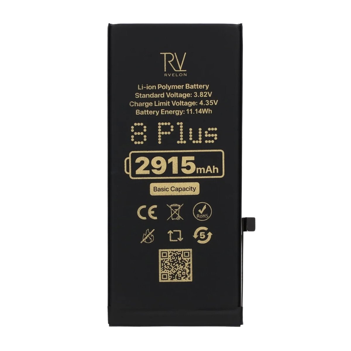 Rvelon Premium Batteri til iPhone 8 Plus - 2915mAh