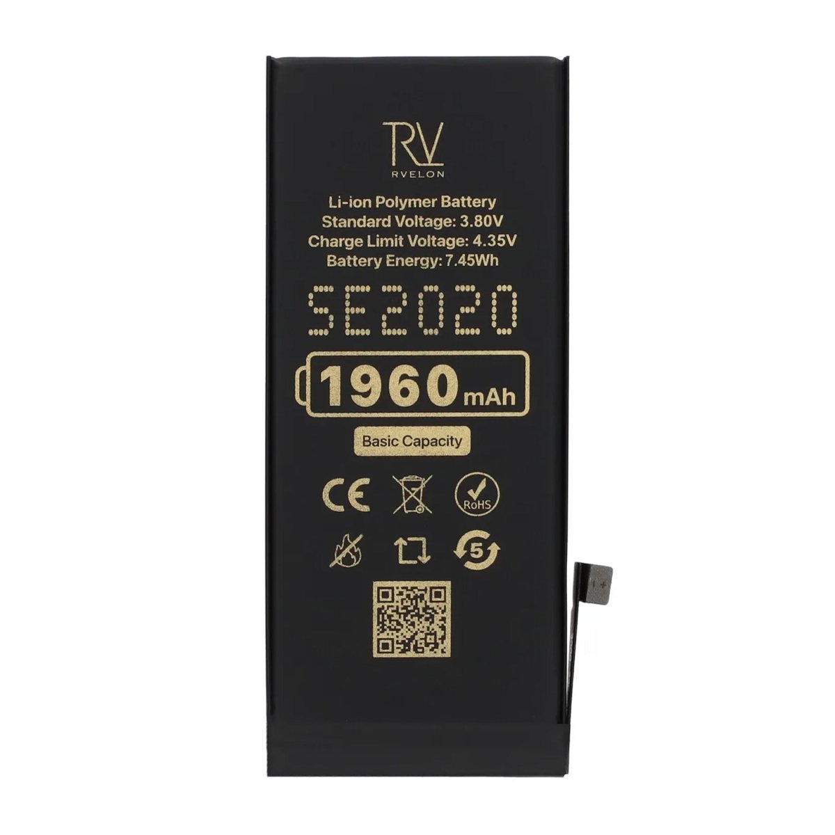 Rvelon Premium Batteri til iPhone SE 2020 - 1960mAh
