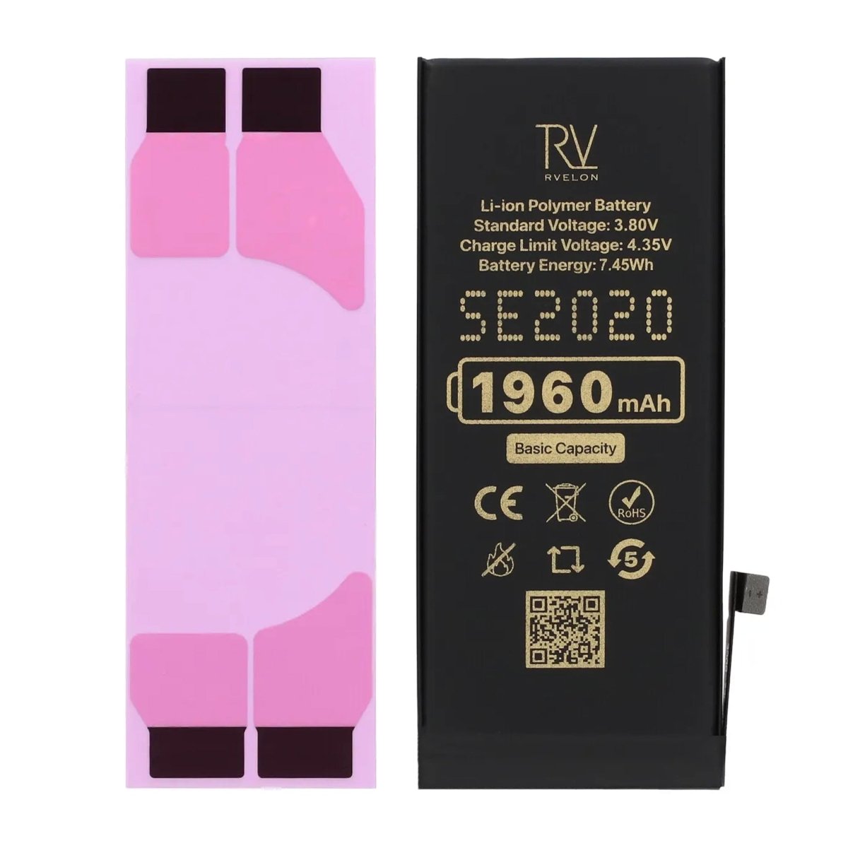 Rvelon Premium Batteri til iPhone SE 2020 - 1960mAh