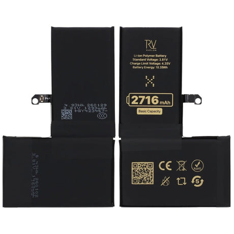 Rvelon Premium Batteri til iPhone X - 2716mAh