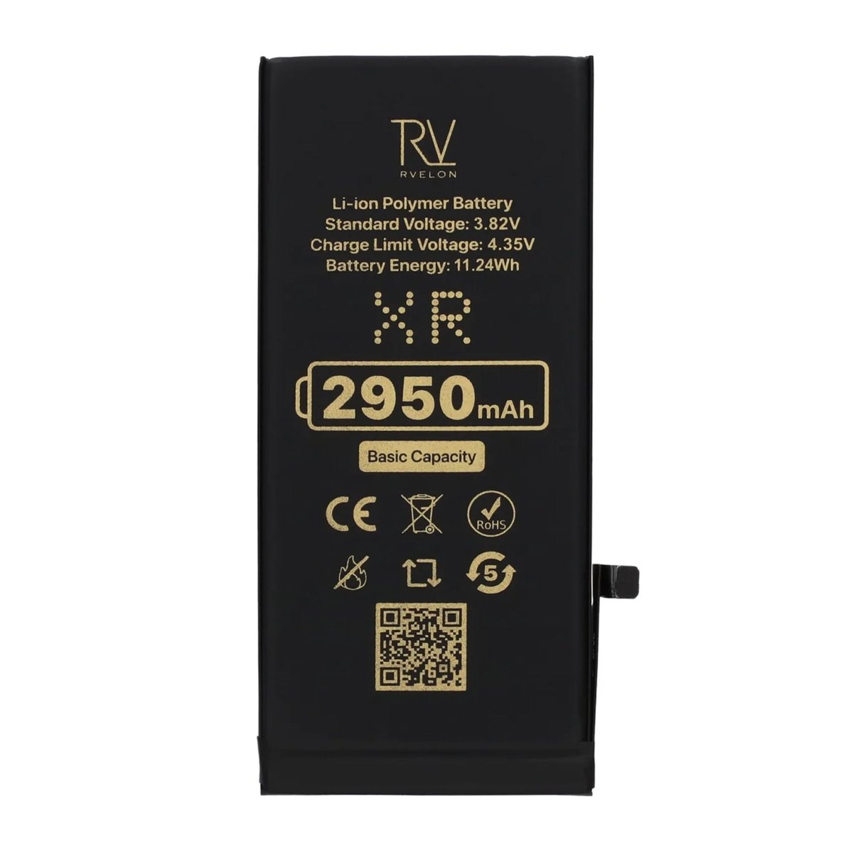 Rvelon Premium Batteri til iPhone XR - 2950mAh