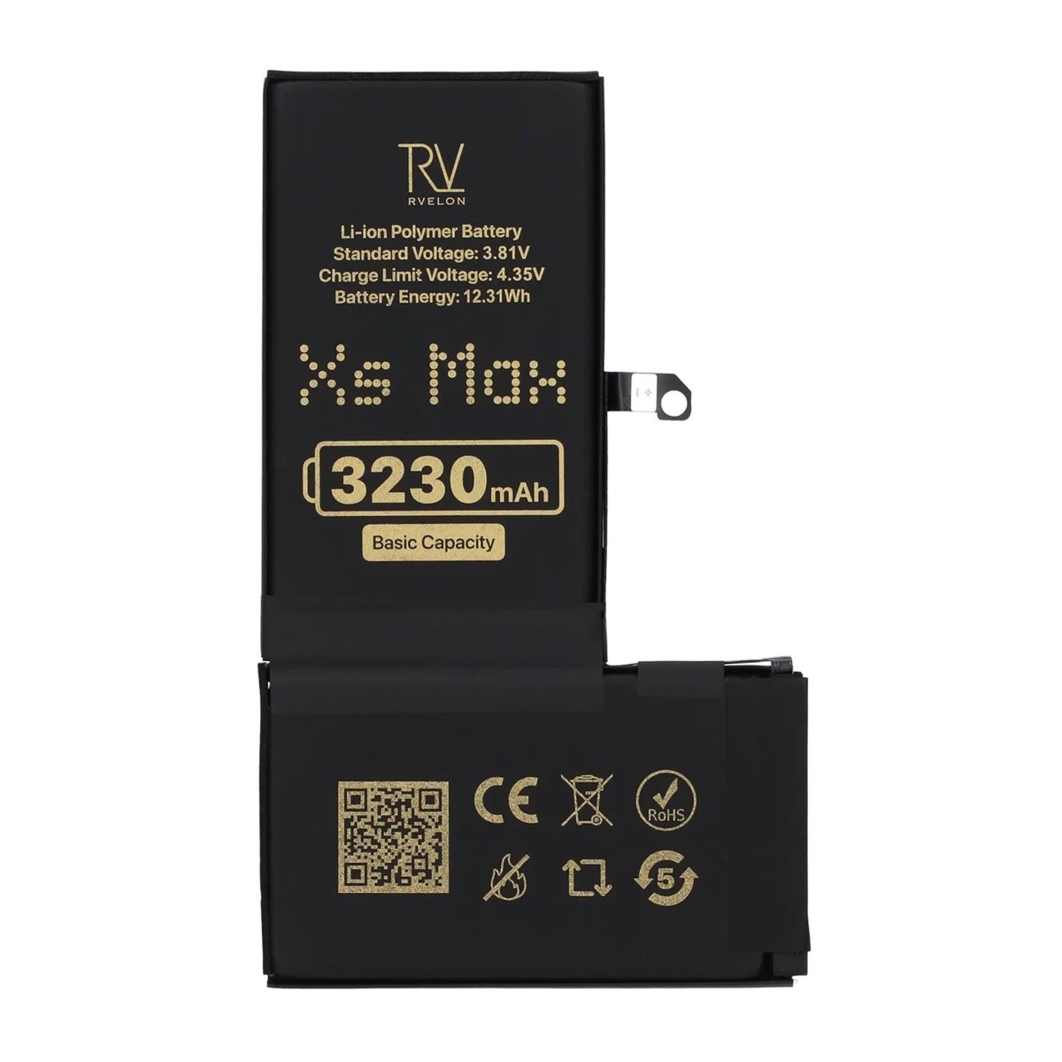 Rvelon Premium Batteri til iPhone XS Max - 3230mAh