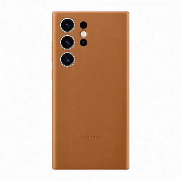 Samsung Original Galaxy S23 Ultra Cover i Læder, Camel