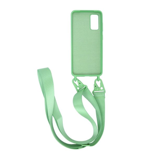 Samsung Galaxy S20 Cover Silikone med Halsrem Grøn