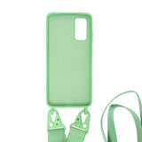 Samsung Galaxy S20 Cover Silikone med Halsrem Grøn