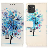 Samsung Galaxy A03 Cover Motiv Blåt Træ