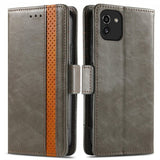 Samsung Galaxy A03 Cover Stripe Grå