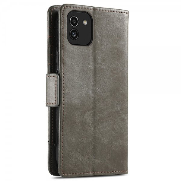 Samsung Galaxy A03 Cover Stripe Grå