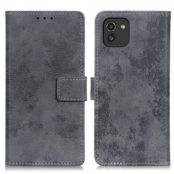 Samsung Galaxy A03 Cover Vintage Grå