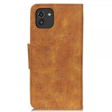 Samsung Galaxy A03 Cover Vintage Lysebrun