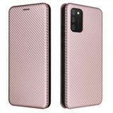 Samsung Galaxy A03s Cover Kulfibertekstur Rosaguld