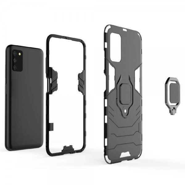 Samsung Galaxy A03s Cover med Ringholder Blå