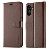 Lc.Imeeke Samsung Galaxy A04s/Galaxy A13 5G Etui med Kortlomme Standerfunktion Mørkebrun