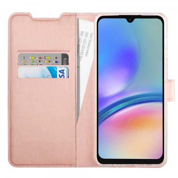 Vivanco Samsung Galaxy A05s Cover Classic Wallet Rosaguld