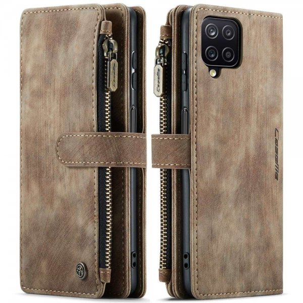 CaseMe Samsung Galaxy A12 Etui C30 Series Brun