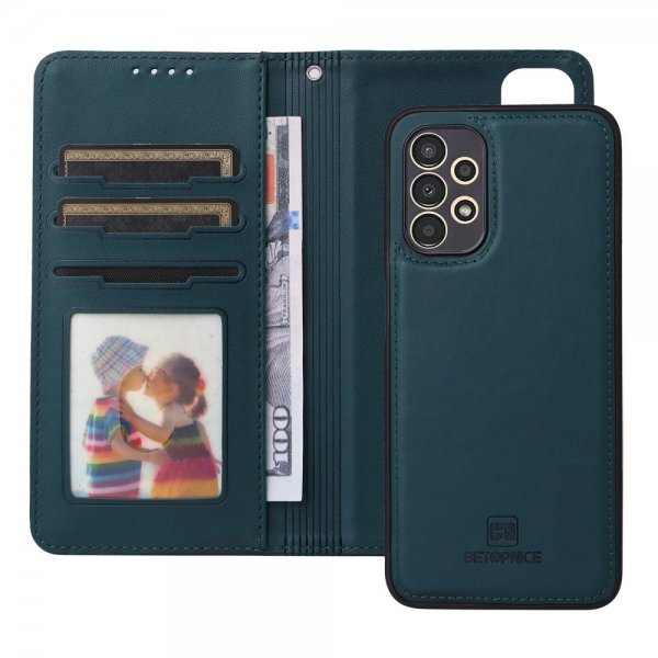 Betræk Samsung Galaxy A13 4G Etui med aftageligt Cover 005 Blå
