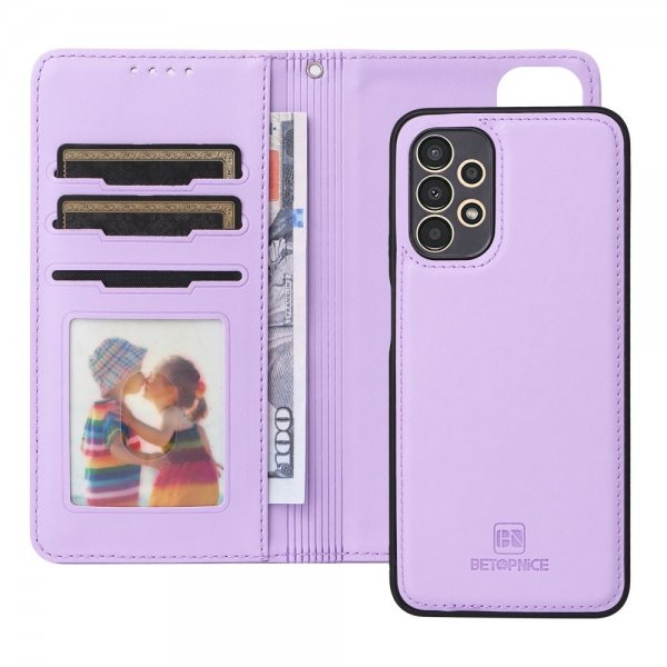 Betopnice Samsung Galaxy A13 4G Etui med aftageligt cover 005 Lilla