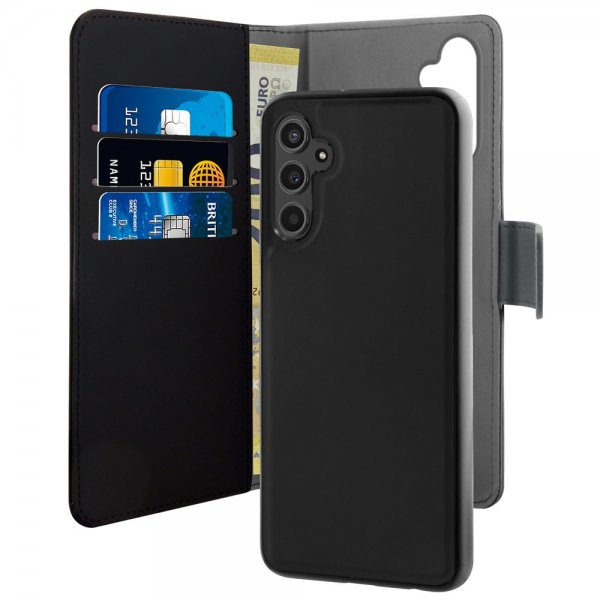 Puro Samsung Galaxy A14 Cover Wallet Detachable 2 in 1 Sort