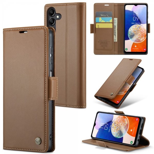 CaseMe Samsung Galaxy A14 Cover 023 Series Brun