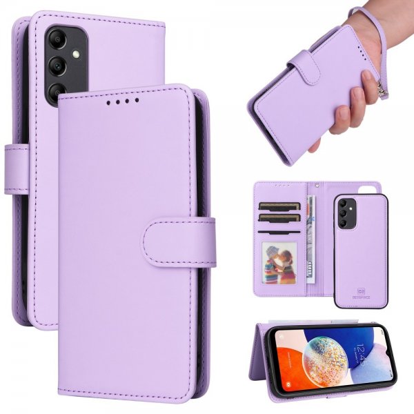 Betopnice Samsung Galaxy A14 Cover med aftageligt etui 005 Lilla