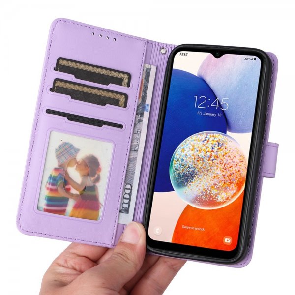 Betopnice Samsung Galaxy A14 Cover med aftageligt etui 005 Lilla