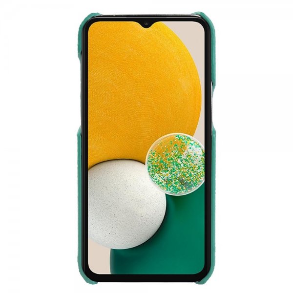 Samsung Galaxy A14 Cover Ægte Læder Lysegrøn
