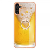 Samsung Galaxy A14 Cover med Fingerring Motiv Øl