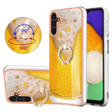 Samsung Galaxy A14 Cover med Fingerring Motiv Øl