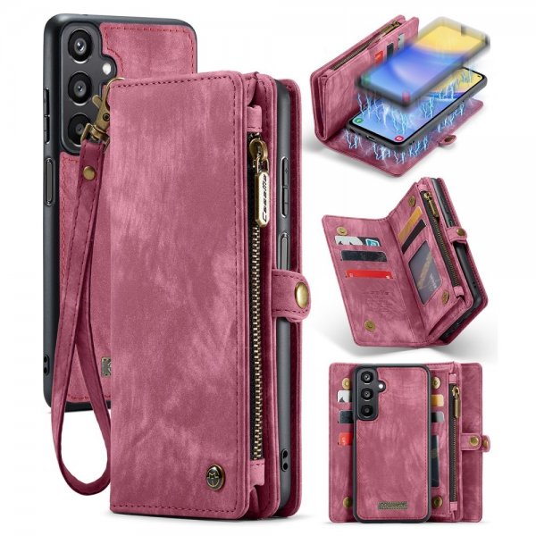 CaseMe Samsung Galaxy A15 Cover 008 Series Aftagelig Skal Rød
