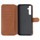 Rvelon Samsung Galaxy A15 Cover Magnetisk Aftageligt Etui Brun