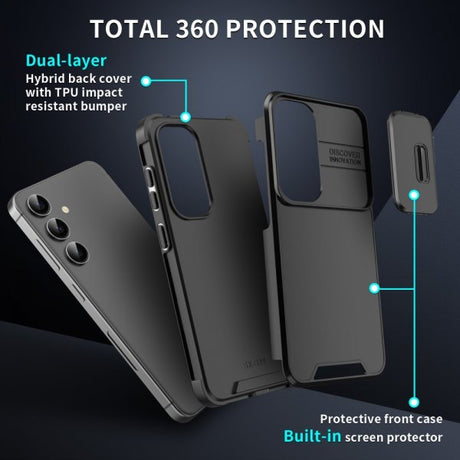 Samsung Galaxy A15 Cover Kameraskydd Sort