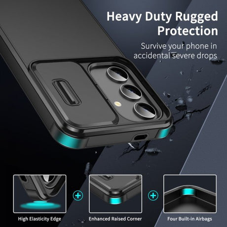 Samsung Galaxy A15 Cover Kameraskydd Sort