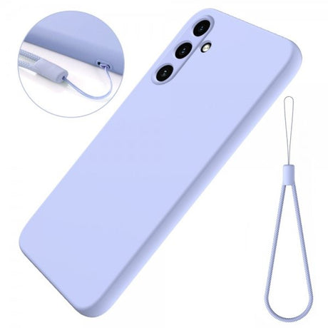 Samsung Galaxy A15 Cover med Strop Silikone Lilla