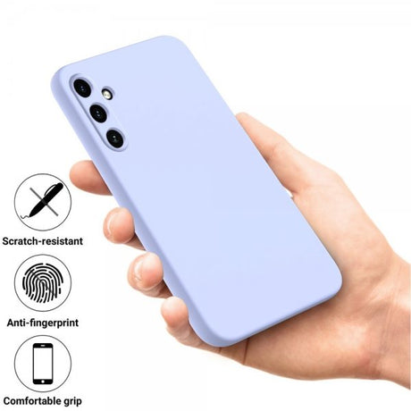 Samsung Galaxy A15 Cover med Strop Silikone Lilla
