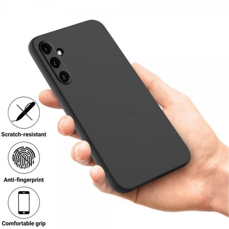 Samsung Galaxy A15 Cover med Strap Silikone Sort