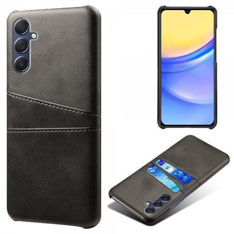 Samsung Galaxy A15 Cover med to Kortlommer Sort