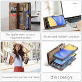 CaseMe Samsung Galaxy A16 Etui 008 Series Aftageligt Cover Brun