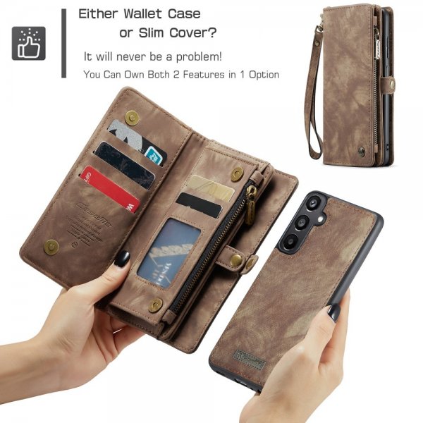 CaseMe Samsung Galaxy A16 Etui 008 Series Aftageligt Cover Brun