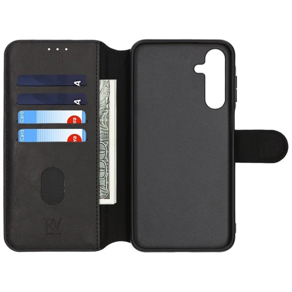 Rvelon Samsung Galaxy A16 Etui 4 Kortlommer Sort
