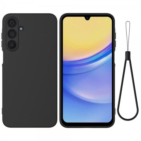 Samsung Galaxy A16 Cover med Rem Silikone Sort