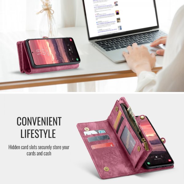 CaseMe Samsung Galaxy A17 Cover 008 Series Aftageligt Cover Rød