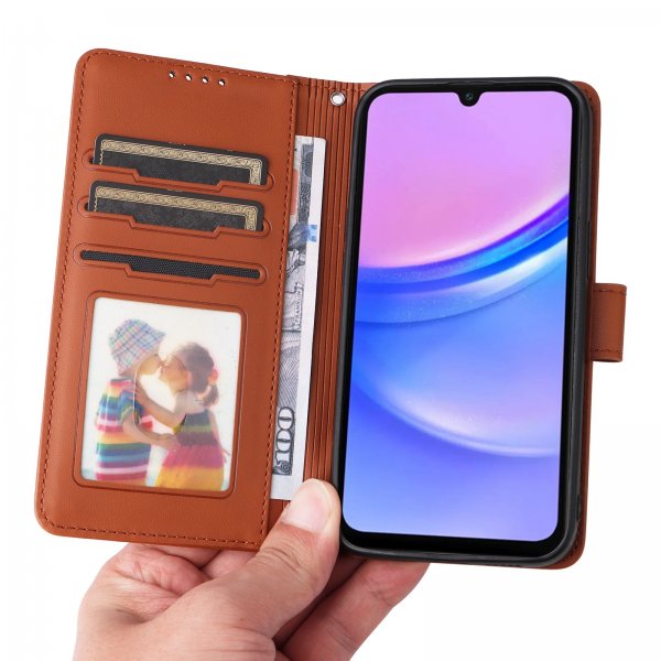 Betopnice Samsung Galaxy A17 Cover med Aftageligt Cover 005 Brun