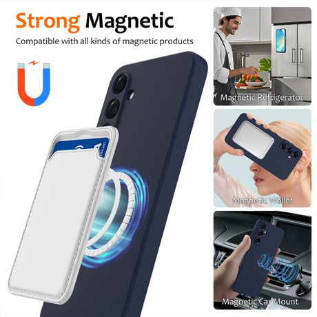 Samsung Galaxy A17 Cover med Strap Silikone MagSafe Mørkeblå
